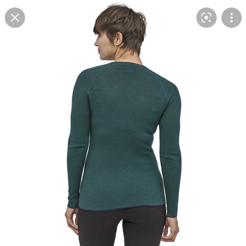 Patagonia capilene air crew women's medium green used